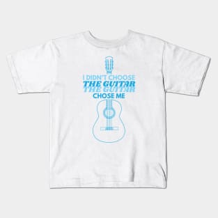 I Didn't Choose The Guitar Classical Guitar Outline Kids T-Shirt